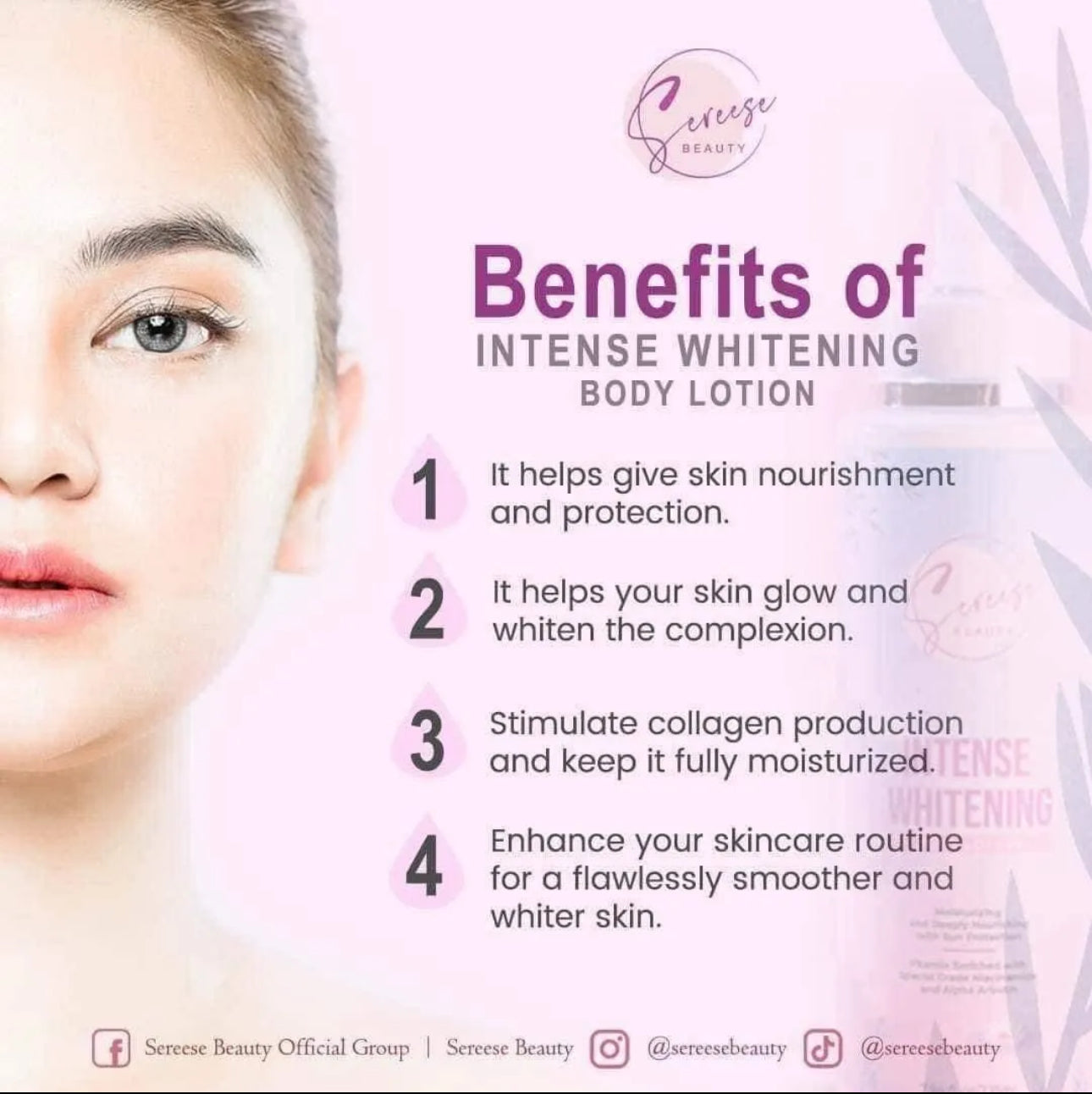 Sereese Beauty Intense Whitening Body Lotion - True Beauty Skin Essentials