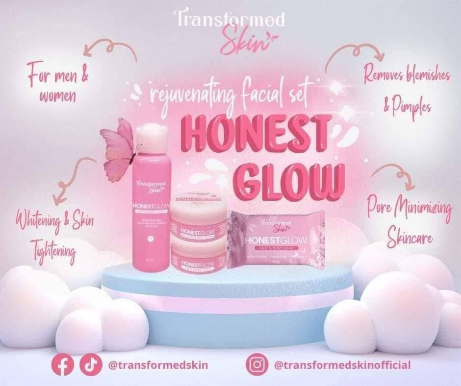 Honest Glow Facial Set by Transformed Skin - True Beauty Skin Essentials