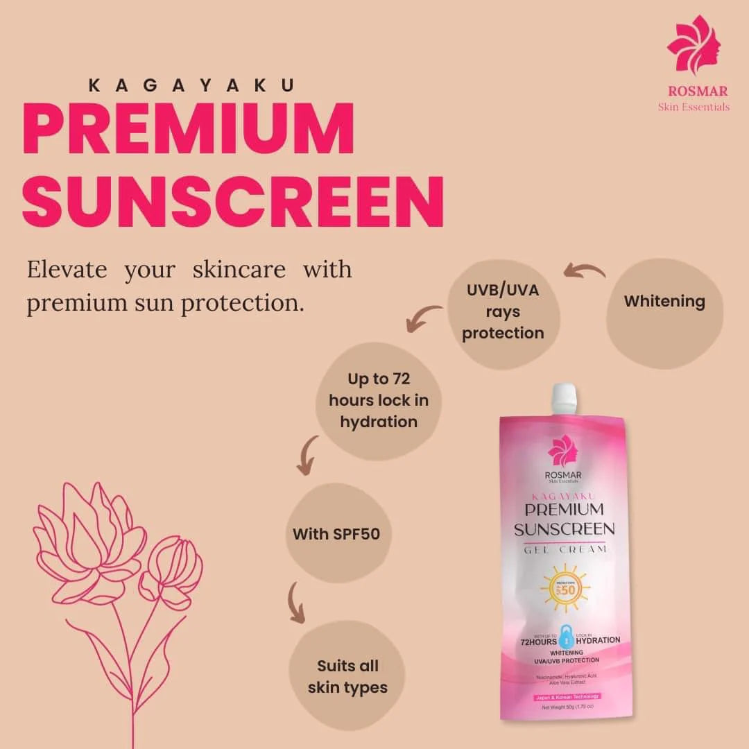 Rosmar Premium Sunscreen Gel Cream (SPF50) 50g - True Beauty Skin Essentials
