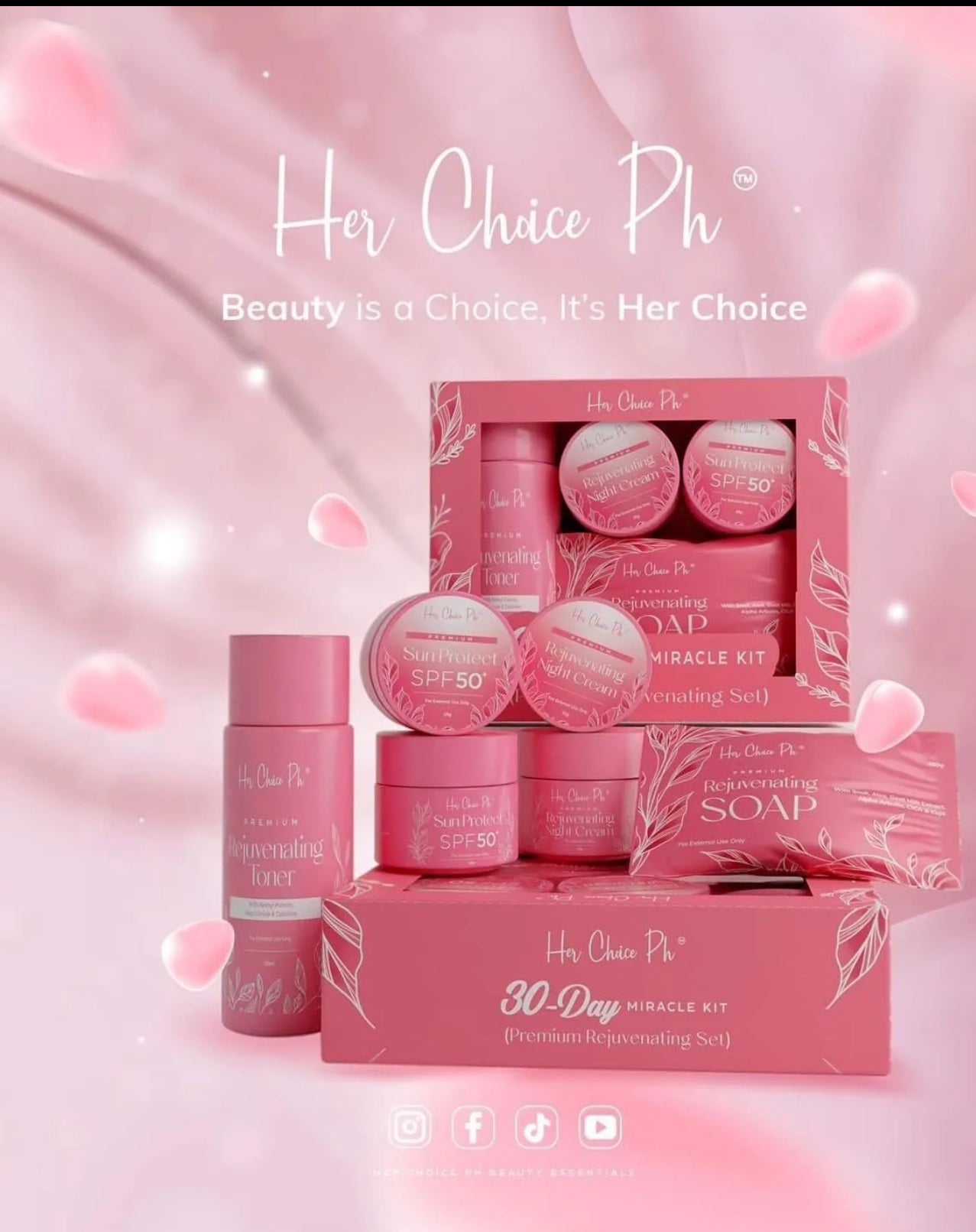 Her Choice Ph 30 Days Miracle Kit - True Beauty Skin Essentials