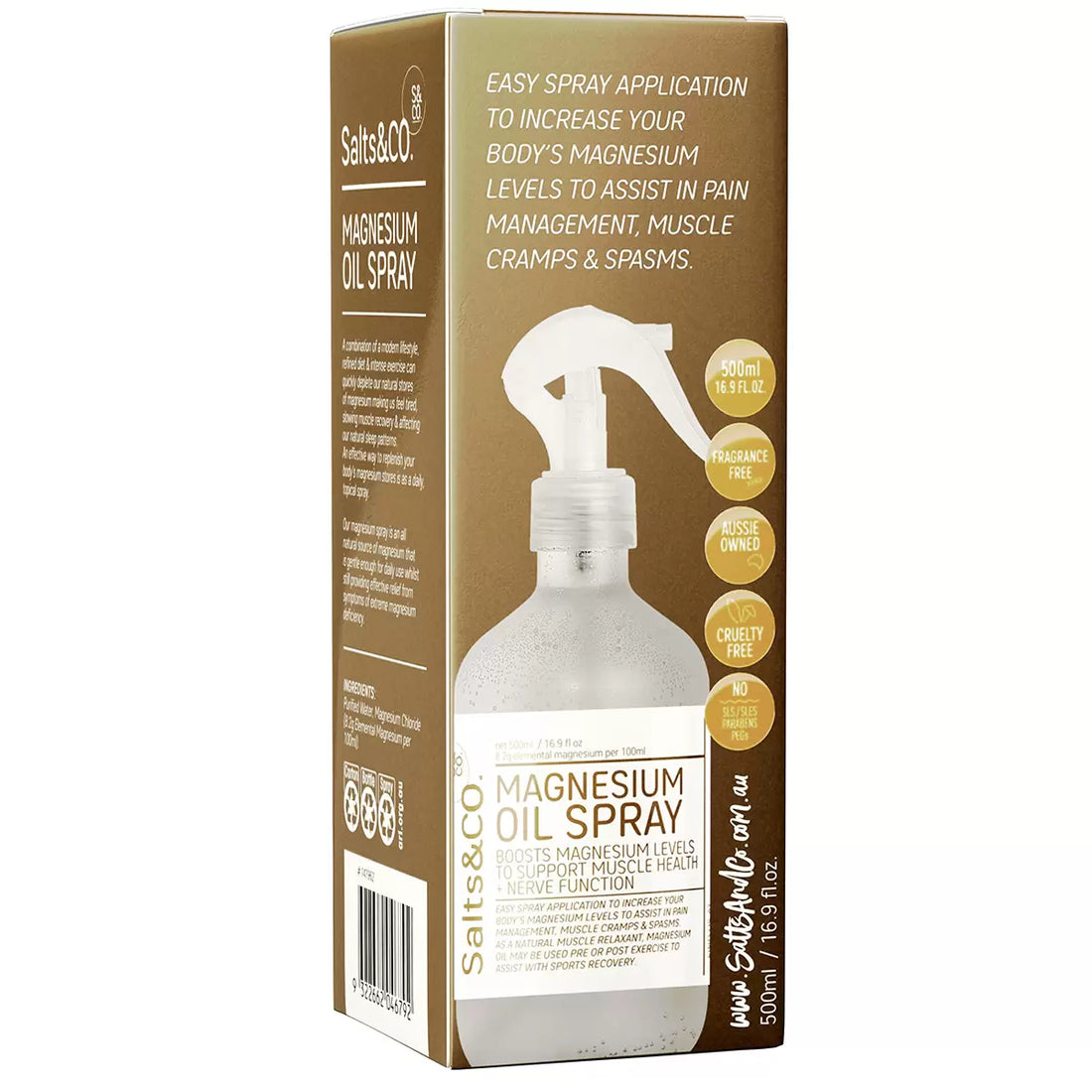 Salts &amp; Co Magnesium Oil Spray | 500ml