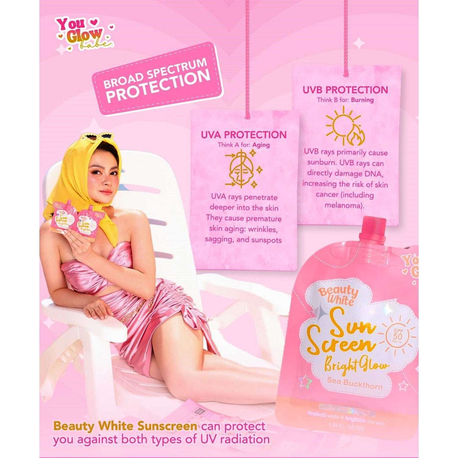 You Glow Babes Beauty White Sunscreen