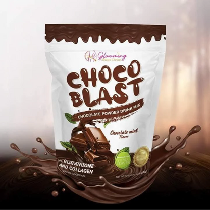 Glowming Shape Detox Choco Blast Powdered Drink Mix (Glutathione &amp; Collagen) by Cris Cosmetics - 10 Sachets