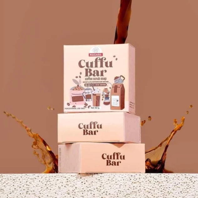 Cuffu Bar Coffee Scrub Soap by Magara Skin -60g