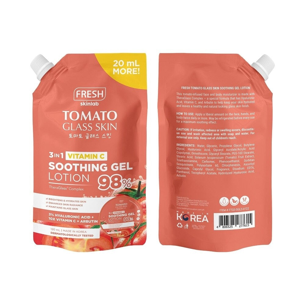 FRESH BT21 Tomato Glass Skin Soothing Gel Lotion 120ml
