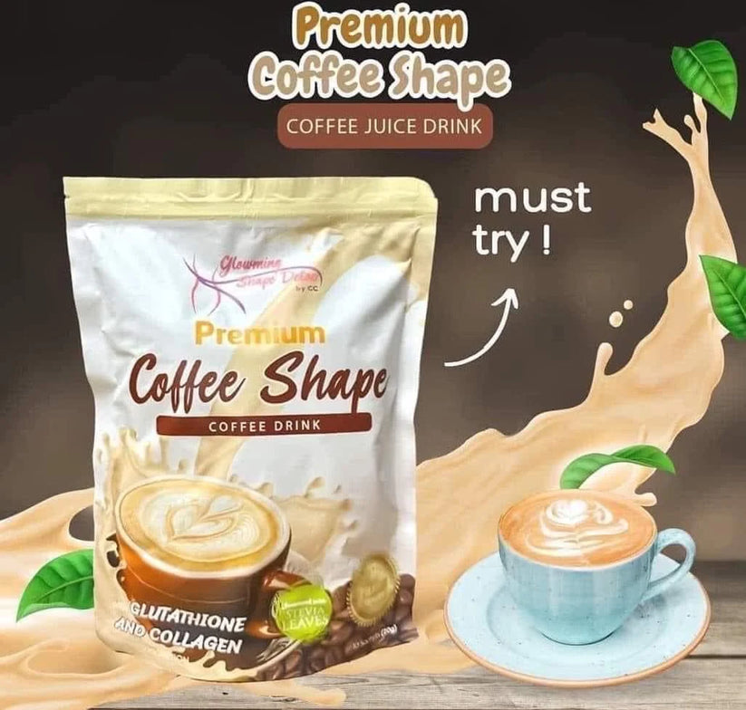 Gloming Shape Detox Premium Coffee Shape Drink (Glutathione & Collagen) by Cris Cosmetics.