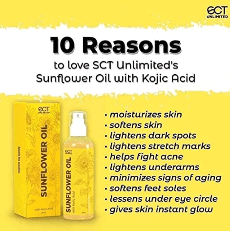 SCT Sunflower Oil with Kojic (60mL) - True Beauty Skin Essentials