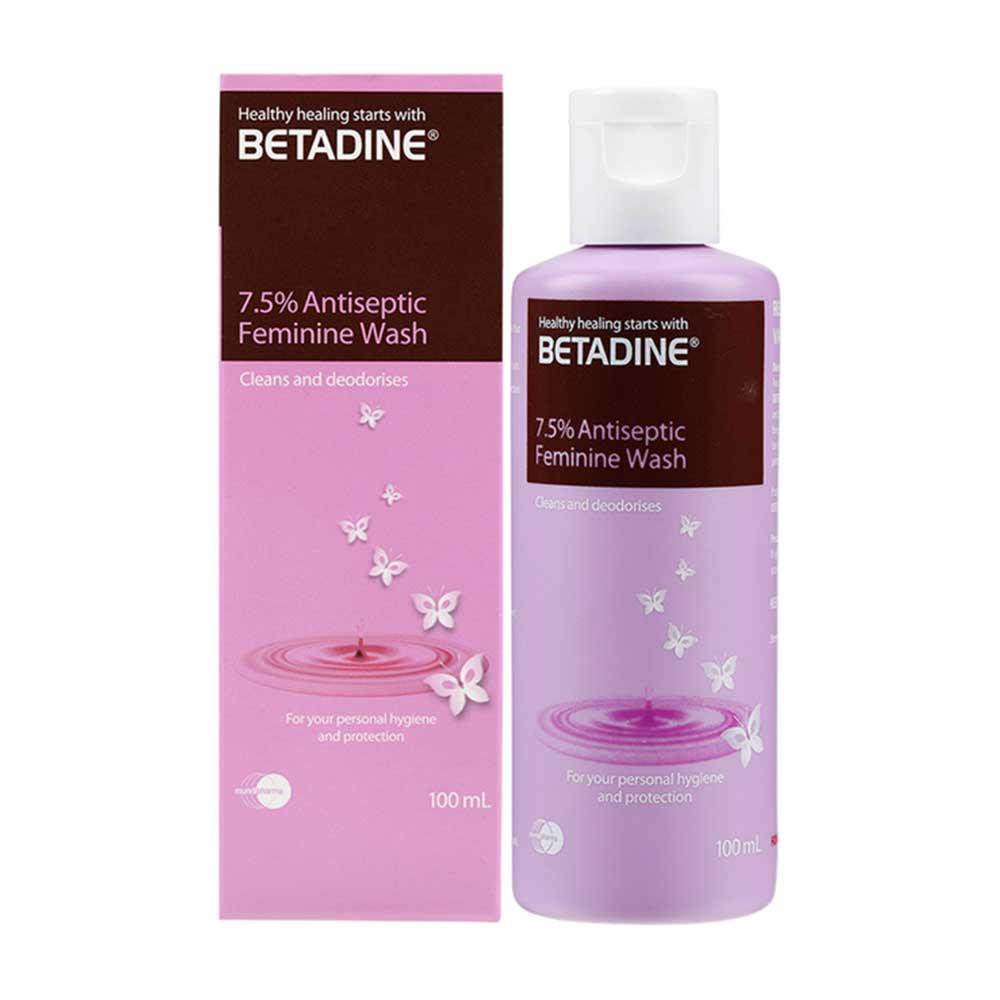 Betadine Antiseptic Feminine Wash (100mL) - True Beauty Skin Essentials