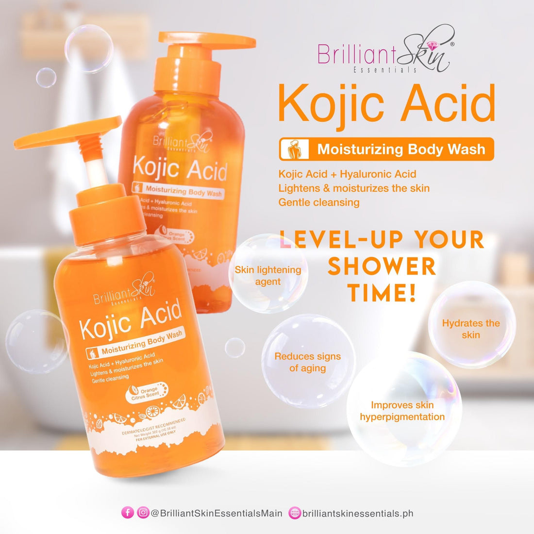 Brilliant Skin Essentials Kojic Acid Body Wash - True Beauty Skin Essentials