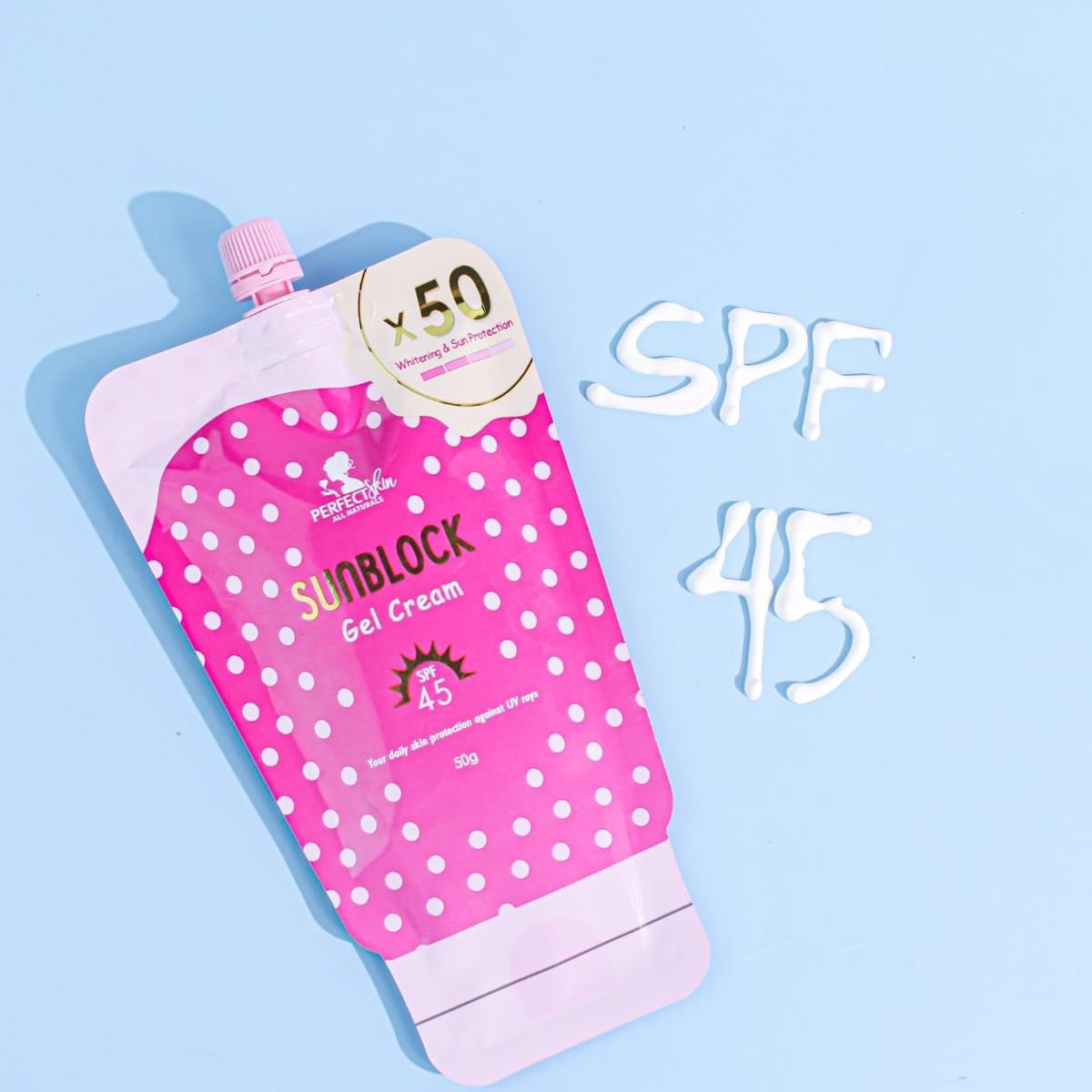 Perfect Skin Sunblock Gel Cream SPF45 - True Beauty Skin Essentials