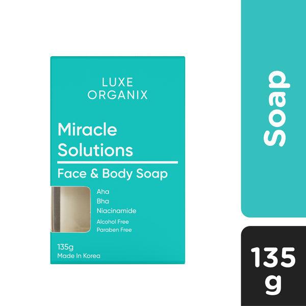Luxe Organix: Miracle Solutions ( face & body soap.) - True Beauty Skin Essentials